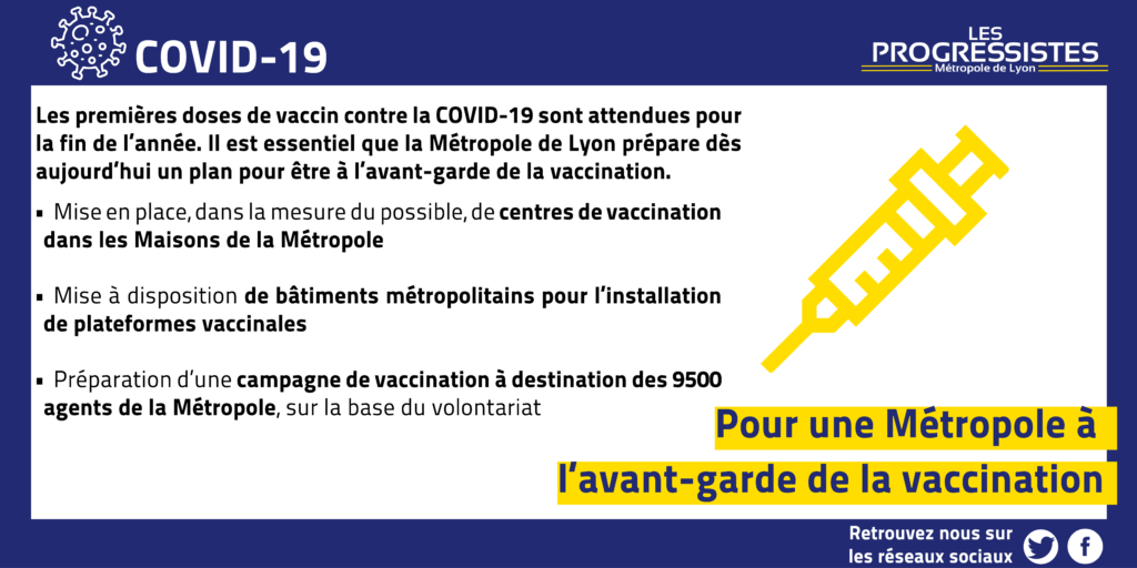 Pour une Métropole de Lyon à l’avant-garde de la vaccination